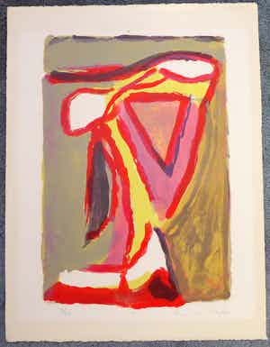 Bram van Velde - Litho, 52 X 36 cm. verkocht voor € 275!