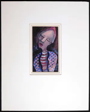 Henk Sparreboom - Gouache, Figuur met ogen dicht kopen? Bied vanaf 1!