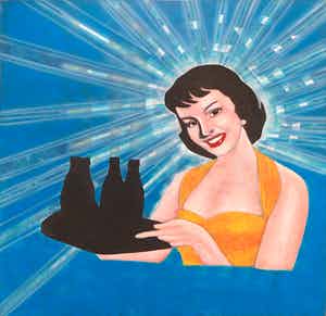 Jan Bollaert - Acryl op doek, Soete laving (Zeer Groot) verkocht voor € 1!