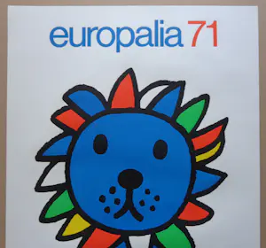 Dick Bruna - EUROPALIA '71. HOLLAND / LITHO-AFFICHE / 64x45cm / 1971 kopen? Bied vanaf 45!