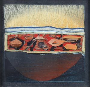 Antje Veldstra - Houtdruk: "De zon is onder de aarde gezonken" - 1998 kopen? Bied vanaf 69!