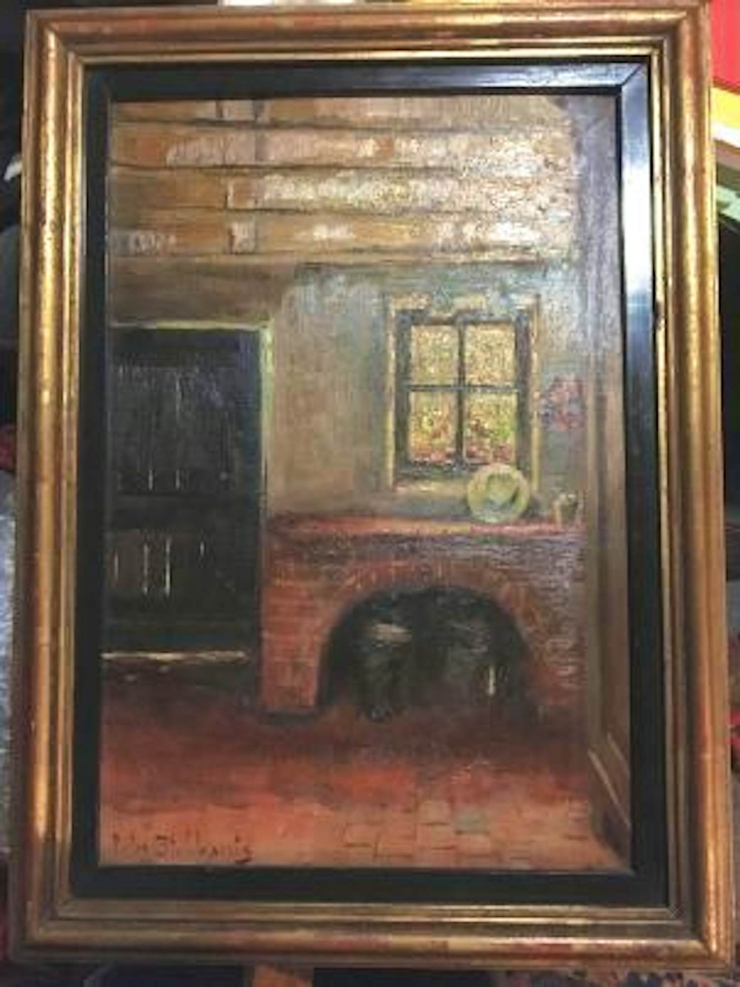 Buy Pieter Stobbaerts - interieur van hoeve? Bid from 100!