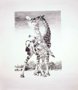 Peter Vos - Litho, Gevoelens verkocht voor € 80!