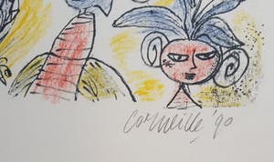 Corneille - Prachtige zeldzame litho -vrouw met vogels kopen? Bied vanaf 400!