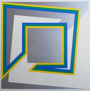 Cyril Lixenberg - Centre Square A & B (2x netjes ingelijst) kopen? Bied vanaf 1!