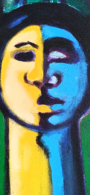 Niet of onleesbaar gesigneerd - Victor Bieling, krachtig kleurgebruik, olieverf op doek kopen? Bied vanaf 1!