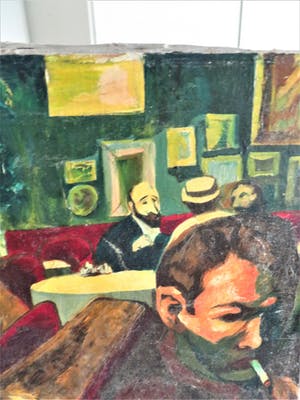 Niet of onleesbaar gesigneerd - In de bar --- Art.Glèz kopen? Bied vanaf 10!