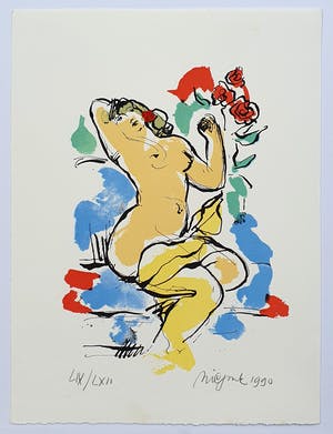 Nic Jonk - Zittend naakt kopen? Bied vanaf 55!