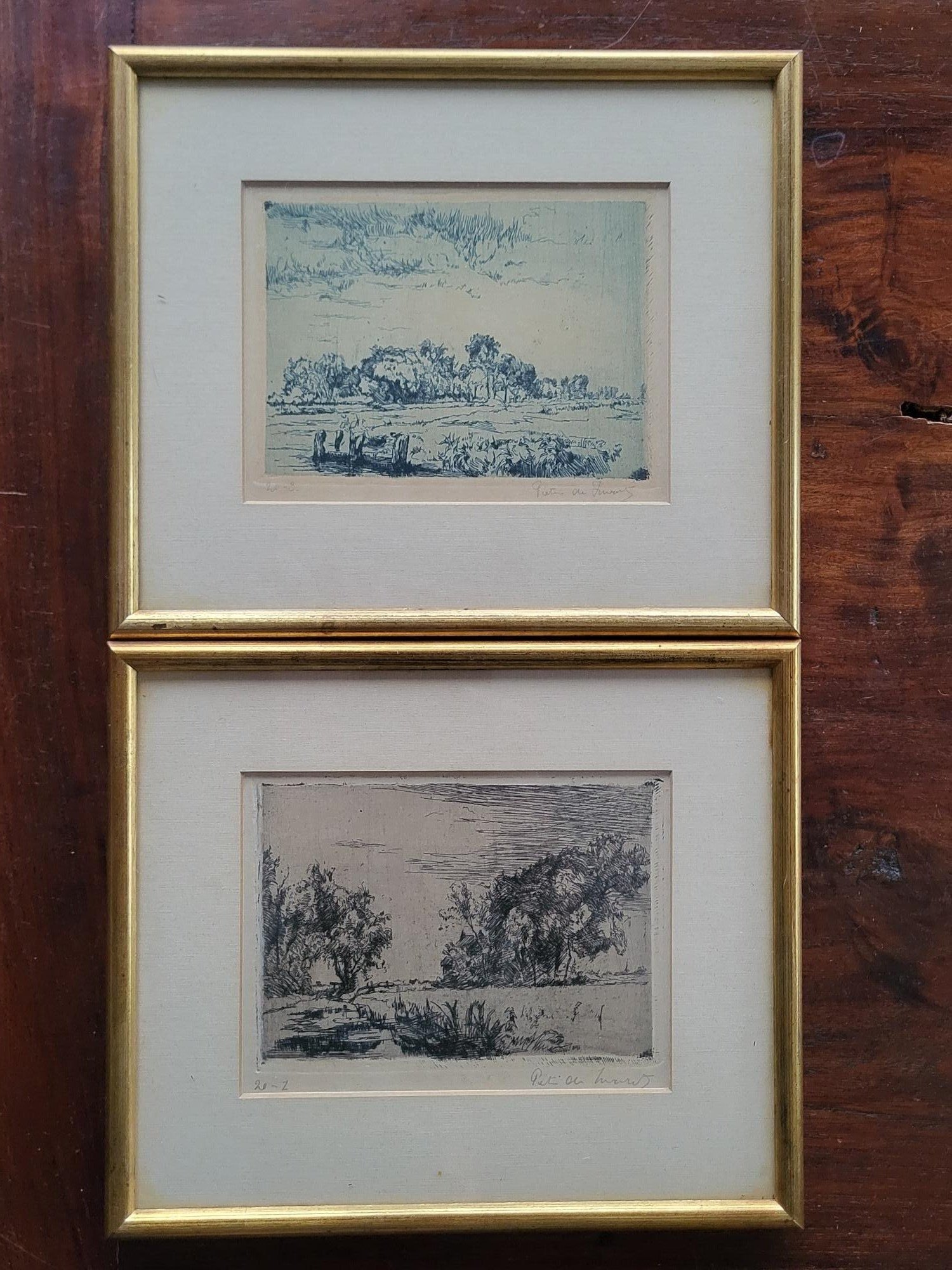 Pieter de Zwart - 2 landschappen. kopen? Bied vanaf 59!