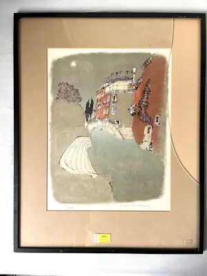 Marco Richterich - Gezicht op een gracht in Venetië - Litho kopen? Bied vanaf 50!