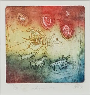 Ad Arma - Ets, Zonder titel- Ingelijst kopen? Bied vanaf 30!