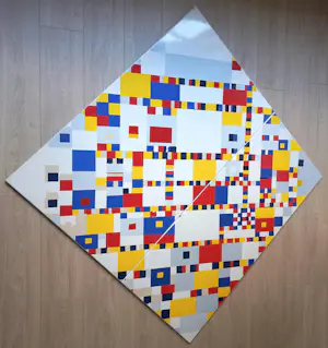 Piet Mondriaan - Victory Boogie Woogie, emaille op metaal (unica, zeer groot) kopen? Bied vanaf 1000!