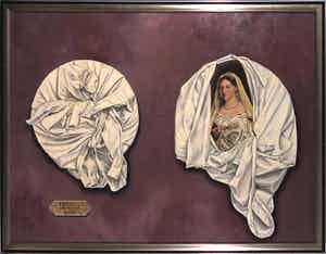 Hans Peter Nagtegaal - Olieverf op doek, Tribute to Raffaello - Ingelijst (Groot) verkocht voor € 300!