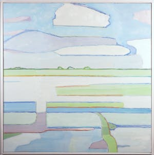 Paul Overhaus - Acryl op doek, Wolkenlandschap - Ingelijst (Groot) kopen? Bied vanaf 150!