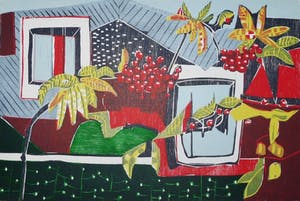 Vincent van Ojen - Stilleven met bladeren en bessen. kopen? Bied vanaf 60!