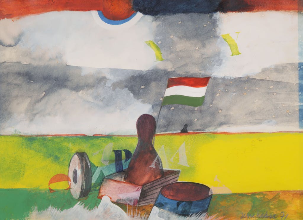 Jerre Hakse - Jerre Hakse: Gouache, Strandtafereel kopen? Bied vanaf 1!