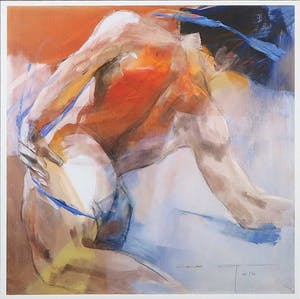 Christine Comyn - Giclée, Male Nudity - Ingelijst kopen? Bied vanaf 20!