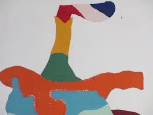 Ger van Elk - Abstracte kleurencompositie - Gouache kopen? Bied vanaf 225!