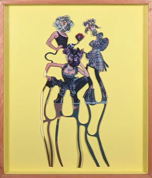 Lidy Jacobs - Collage, Wild sight - Ingelijst kopen? Bied vanaf 50!