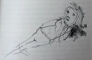 Dirkje Kuik - 2 inkttekening: uit boek "De nachtcactus bloeit - 1982 kopen? Bied vanaf 75!