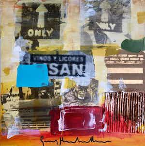 George Heidweiller - Gemende Techniek, Acryl op Doek verkocht voor € 110!