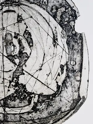 Cees Kortlang - Grote, in diverse grijstinten handgekl. reliëf Ets/aquatint - zeer kleine oplage kopen? Bied vanaf 59!