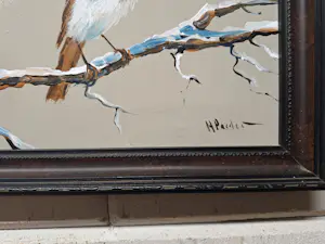 Henk Poeder - Schilderij met een Roodborstje kopen? Bied vanaf 65!