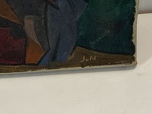 Niet of onleesbaar gesigneerd - JvN - de Luitspeelster kopen? Bied vanaf 1!