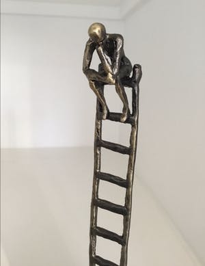 Corry Ammerlaan - Sculptuur “ De denkende mens “ kopen? Bied vanaf 80!