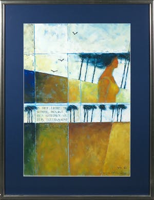 Magda Luttikhuizen - Zeefdruk, Zonder titel - Ingelijst kopen? Bied vanaf 40!