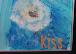 Kiss Riemvis - Olieverf op doek, z.t. Droomfiguren, Ingelijst (Zeer groot) kopen? Bied vanaf 1!