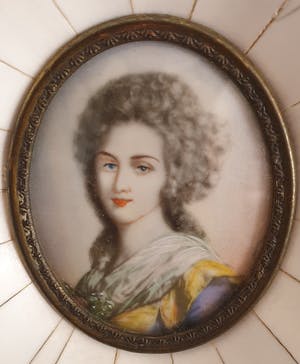 Niet of onleesbaar gesigneerd - Miniatuur portret schildering kopen? Bied vanaf 1!