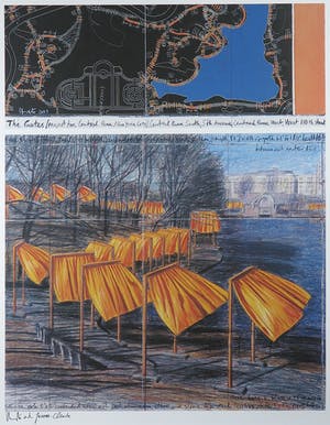 Christo - Handgesigneerd exemplaar The Gates - Ingelijst (Groot) kopen? Bied vanaf 1!