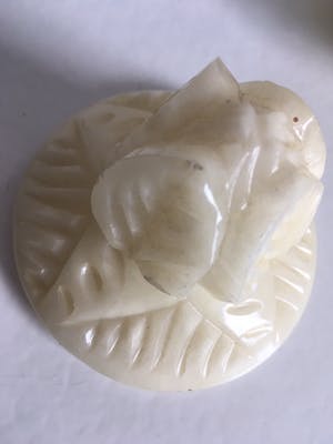 Niet of onleesbaar gesigneerd - Kristallen pot met deksel kopen? Bied vanaf 10!