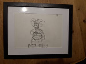Matt Groening - originele productie tekening, The Simpsons, Homer, ingelijst kopen? Bied vanaf 1!