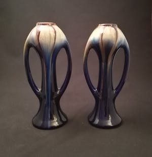 Faience de Thulin - set van 2 prachtige art deco vazen kopen? Bied vanaf 59!