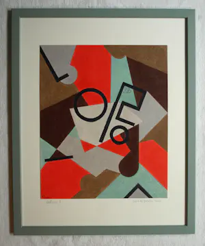 Doorlie Gerdes - Ingelijste potloodtekening , Tekens – 2020 - Lijst, 53 x 43 cm. kopen? Bied vanaf 100!