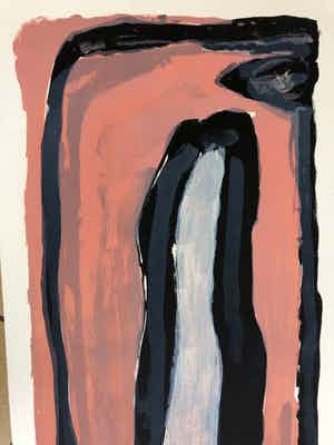 Bram van Velde - abstracte compositie verkocht voor € 245!