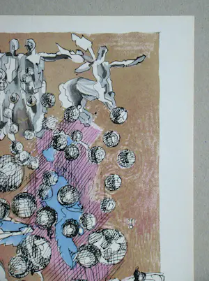 Jacques Villon - Planetaire constellatie - 1954 - Originele lithografie - Gesigneerd - Mourlot kopen? Bied vanaf 80!