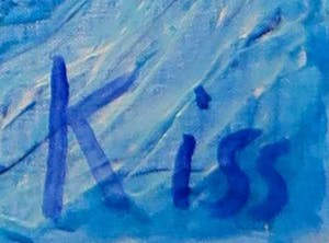 Kiss Riemvis - Olieverf op board, z.t. Volle maan kopen? Bied vanaf 1!