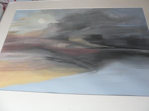 Bert Bruijn - Prachtig werk van Bert Bruijn: Gouache (groot), gesigneerd '92. kopen? Bied vanaf 40!