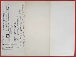 Carel Visser - Wessel Couzijn - Uitnodiging Atelier Feest (1965), litho kopen? Bied vanaf 75!