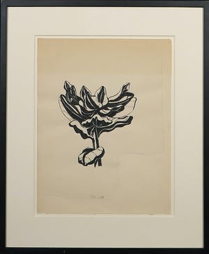 Heske de Vries - Gemengde techniek op papier, Zonder titel- Ingelijst kopen? Bied vanaf 1!