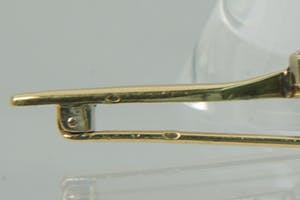 2002- Vintage gouden (14kt) Broche met 3 steens diamant (Amsterdamse roos) kopen? Bied vanaf 180!
