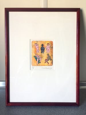 Hollie Witteveen - Naakte Vrouwen - Kleurets, Ingelijst kopen? Bied vanaf 40!