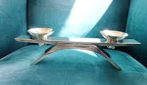 WMF - Kurt Radke: Verzilverde kandelaar met twee losse houders verkocht voor € 45!