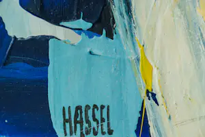 AcheterAd van Hassel - Abstracte compositie Tulip? Enchérissez de 150!