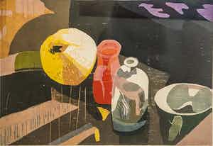 Vincent van Ojen - Stilleven - citroen met glaswerk op tafel verkocht voor € 80!