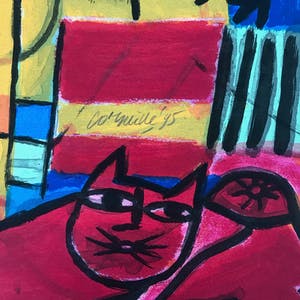 Corneille - Prachtige kleurrijke zeefdruk - 1995 - 59/150 kopen? Bied vanaf 265!