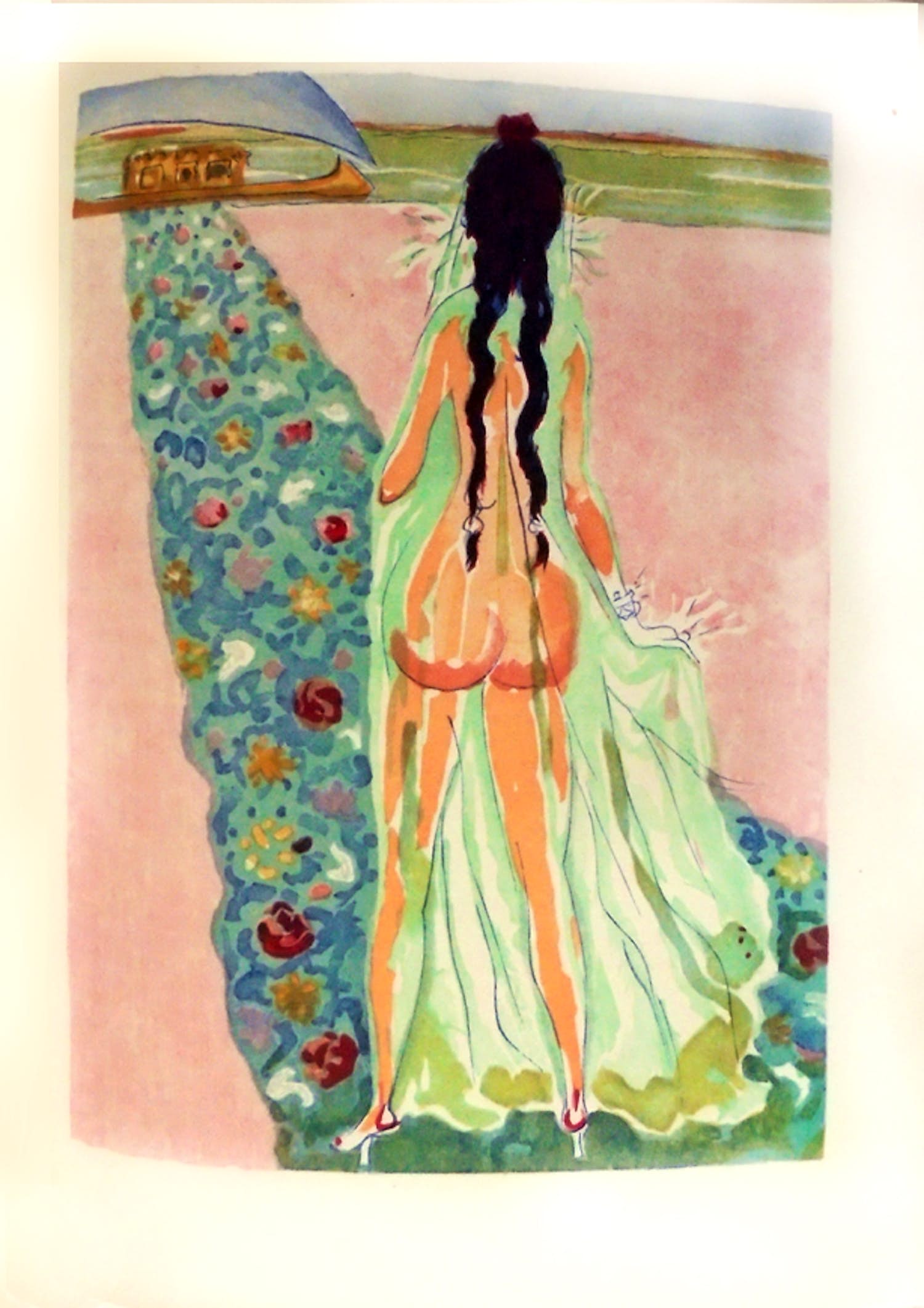 Kees van Dongen - Houtgravure 1955 - “La barque d`or ” - 1001 nacht kopen? Bied vanaf 50!